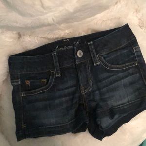 American Eagle dark blue washed jeans. Size 0